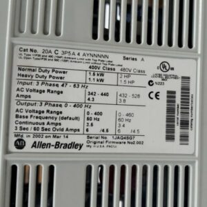 *NEW* Allen-Bradley 20AC3P5A4AYNNNNN Ser A PowerFlex 70 400V AC Drive + Warranty - Image 5