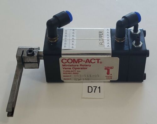 Turn-Act 043-111-04 Miniature Rotary Actuator Vane Operator Actuator + Warranty! Main Image