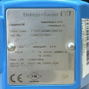 NEW - ENDRESS + HAUSER FTL51-QGM2CB4E5A Liquiphant M 250VAC 6A 9” | WARRANTY🇺🇸 - Image 3