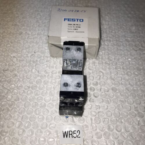 **FESTO 9708 SBA-2N-PK-3 VALVE C802# Main Image