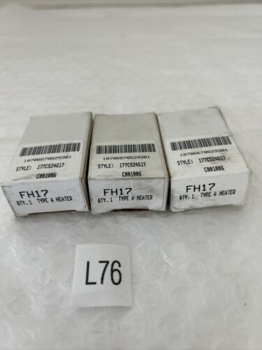 (3) NEW ~ CUTLER HAMMER HEATER ELEMENT FH17 (1) Missing Screw) FAST SHIPPING! Main Image