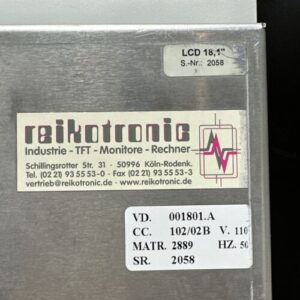 PARTS/REPAIR Reikotronic 001801.A LCD 18.1" 115-230 V 50/60 Hz Touchscreen Panel - Image 7
