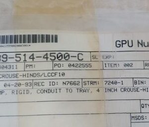 *NEW* [2] Crouse-Hinds LCCF010 Cable Tray Conduit Clamps Inside Rail 4" Warranty - Image 7