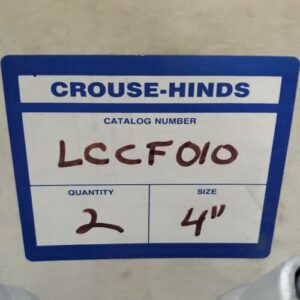*NEW* [2] Crouse-Hinds LCCF010 Cable Tray Conduit Clamps Inside Rail 4" Warranty - Image 8