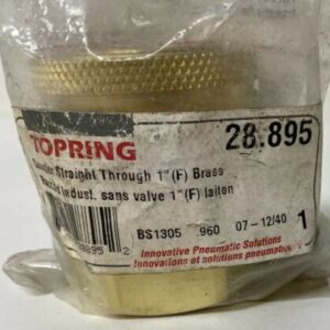 TOPRING 28.895 Coupler Straight Through 1” Fast Shipping - Image 2