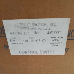 *NEW* Detroit Switch 2504451 Type 250 RG1 Control Switch & 222491 2 + Warranty! - Image 10