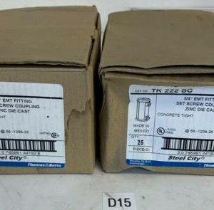 THOMAS & BETTS STEEL CITY TK-222-SC 3/4" EMT DIE CAST (LOT OF 48) FAST SHIPPING! - Image 1
