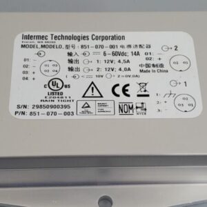 *NEW* Intermec 851-070-001 Dc/Dc Converter 6-60Vdc 14A 12V 4.5A 4A + Warranty! - Image 2