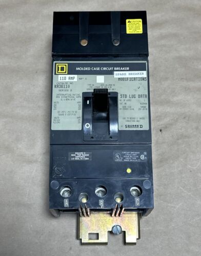 NEW NO BOX- Square D KA36110 Molded Case Circuit Breaker 110A 600VAC/250VDC 🇺🇸 Main Image