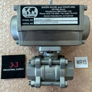 NEW NO BOX Dixon Valve & Coupling Pneumatic Actuator ASSBV75SRP 3/4” 316 1000WOG - Image 1