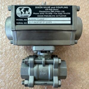 NEW NO BOX Dixon Valve & Coupling Pneumatic Actuator ASSBV75SRP 3/4” 316 1000WOG - Image 2
