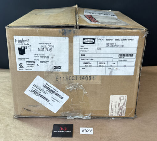 NEW- Hubbell Dual Lite N4X14-12V-A31 Commercial Emergency Light || FAST SHIPPED! Main Image