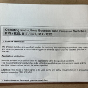 BRAND NEW- Barksdale Bourdon Tube Pressure Switch 50-1200PSI, 1800PSI MAX 🇺🇸 - Image 9