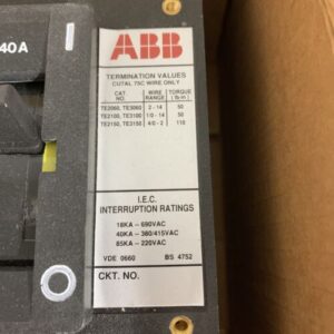 NEW ABB EHB63040L 40 amp 3 pole 600 volt Circuit Breaker ~Warranty~ - Image 4