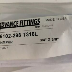 NEW ADVANCE FITTINGS CORP A14MPHR 3/4” x 3/8” (Lot Of 5) - Image 6