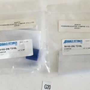*NEW* LOT OF 2 Advance Fittings 56102-296 T316L A14MPHR 1/2” X 3/8” + *Warranty* - Image 1
