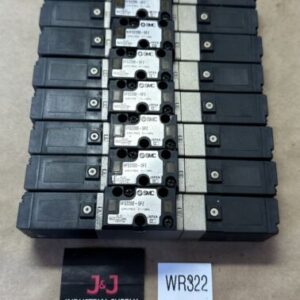 (8) PREOWNED SMC VFS2200-5FZ Solenoid Valve Double Plug-in Base Mount + WARRANTY - Image 1