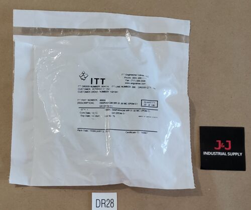 *BRAND NEW SEALED* ITT 46606 Diaphragm WR 01.50 MC EPDM E1 + Warranty! Main Image