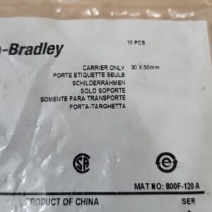 *FACTORY SEALED* [10] Allen-Bradley 800F-120 Ser A Legend Plate Frame + Warranty - Image 3