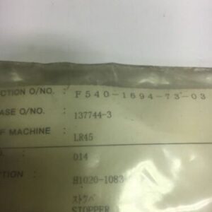 Okuma H1020-1083-05 Stopper For LR45 Machine Warranty! Fast Shipping! - Image 3