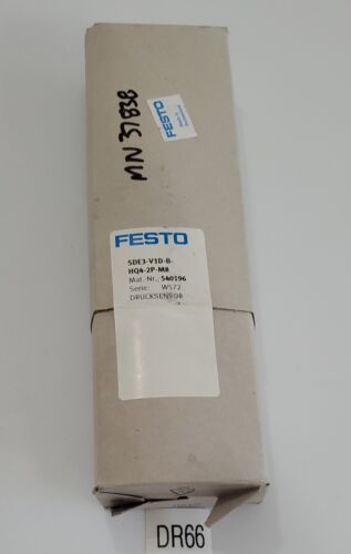 *NEW SEALED* Festo SDE3-V1D-B-HQ4-2P-M8 Pressure Sensor 540196 + Warranty! Main Image