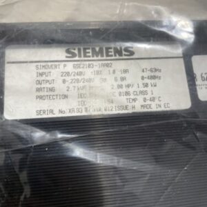 New Siemens SIMOVERT Motor Inverter Drive 6SE2103-1AA02 220/240v Warranty - Image 6