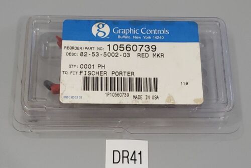 NEW Graphic Controls 10560739 Red Marker Fischer Porter 82-53-5002-03 + Warranty Main Image