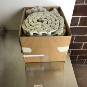 (USED) UNI CHAINS 35D2500W FLAT TOP CONVEYOR CHAIN WHITE, 50 FEET Fast Shipping! - Image 1