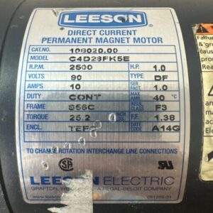 PREOWNED- Leeson 108020.00 C4D28FK5E Permanent Magnet Motor 90V 10A 25.2 🇺🇸 - Image 2