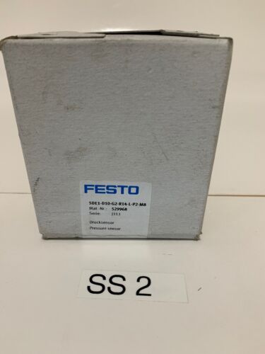 *NEW*Festo SDE1-D10-G2-R14-L-P2-M8 529968 LCD Display Pressure Sensor Main Image