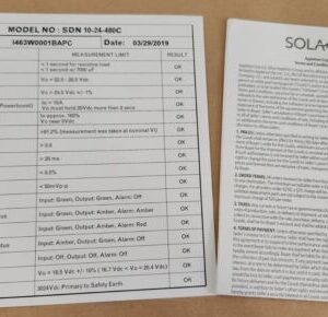 *BRAND NEW* Emeron Sola SDN 10-24-480C Power Supply 380-480Vac 3~Ph + Warranty! - Image 10
