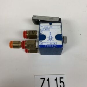 Festo RSG-4-1/8 (2951) Roller Lever Arm Air Valve! *USED WITH FITTINGS! - Image 1