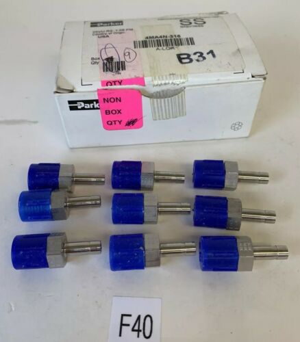 NEW LOT OF 9 PARKER Male Adapter 4MA4N-316 Fast Shipping! Main Image