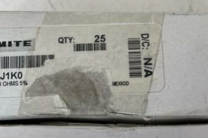 *NEW* Ohmite Brown Power Wirewound Resistor 23J1K0 3W 1000 Ohm Vit. 5% (245pcs) - Image 3