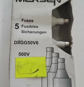 *NEW* BOX OF 5 Mersen DIIGG50V6 Fuses 500V 6A gL/gG + Warranty! - Image 2