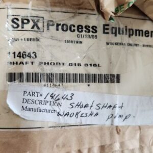 *NEW* SPX Waukesha Cherry-Burrell 114643 Pump Short Shaft 316L + Warranty! - Image 10