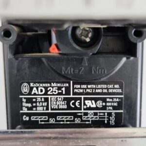 *PREOWNED* Moeller PKZM0-0,4 Motor Protective Switch & AD 25-1 + Warranty! - Image 3