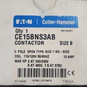 🆕️ Eaton CE15BNS3AB Series B1 Size B Contactor 110/120V ⚡️🇺🇸 SHIP+WARRANTY - Image 6