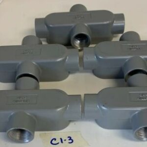 NEW KILLARK 0X-2 CONDUIT OUTLET BODY#6 AWG MAX SIZE CONDUCTOR (LOT OF 5) - Image 1