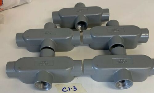 NEW KILLARK 0X-2 CONDUIT OUTLET BODY#6 AWG MAX SIZE CONDUCTOR (LOT OF 5) Main Image
