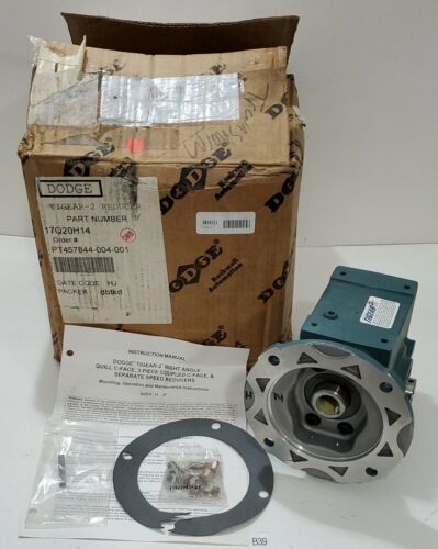 *NEW* Dodge 17Q20H14 Tigear 2 Gear Reducer 20:1 Ratio PT457844-004-001 +Warranty Main Image
