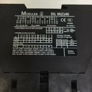 Moeller DIL M40 Contactor 3-pole 250V 63A Open *Fast Shipping* Warranty! - Image 6