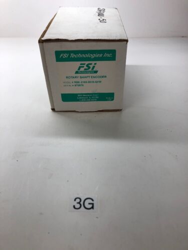 NEW FSI TECHNOLOGIES RSE-2169-0010-QHM ROTARY SHAFT ENCODER WARRANTY! Main Image