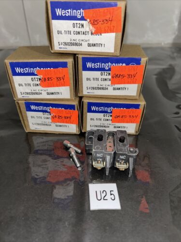 * New In Box (Lot Of 5) Westinghouse OT2N Contact Block S# 2602D69G04# Main Image