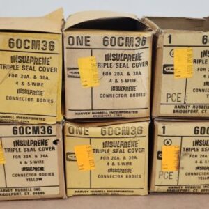 *NEW* [6] Hubbell 60CM36 Insulprene Yellow Triple Seal Cover 4&5 Wire + Warranty - Image 11