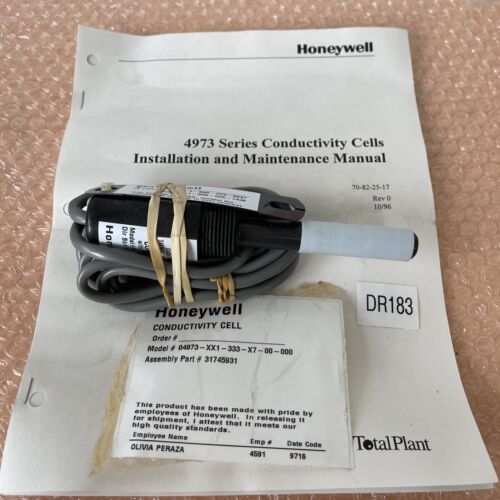 BRAND NEW- Honeywell 04973-XX1-333-X7-00-000 Conductivity Cell || Fast Shipped! Main Image