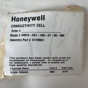 BRAND NEW- Honeywell 04973-XX1-333-X7-00-000 Conductivity Cell || Fast Shipped! - Image 3