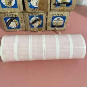 (9)Gould 12.516" x 225 Ft 6-Channel Pressure Ink Recording Chart Paper 11296321 - Image 5