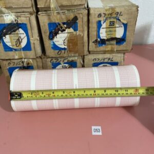 (9)Gould 12.516" x 225 Ft 6-Channel Pressure Ink Recording Chart Paper 11296321 - Image 6