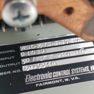 *PREOWNED* ECS Power Supply 7810-3-01-1-17-F01 Input 0-20mA Output 30A @ 120VAC - Image 5